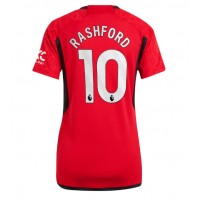 Ženski Nogometni dresi Manchester United Marcus Rashford #10 Domači 2023-24 Kratek Rokav